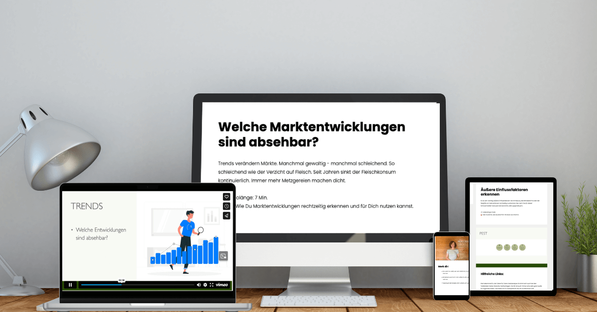 Der Onlinekurs, um Marktanalysen zu erstellen, die der Realität standhalten. 